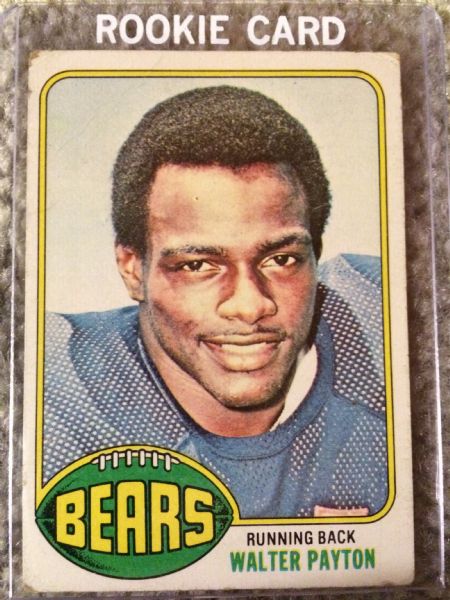 WALTER PAYTON 1976 TOPPS ROOKIE (Crease) Never Sold 1