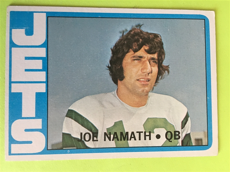 JOE NAMATH 1972 TOPPS  ~~ Pretty Nice !!