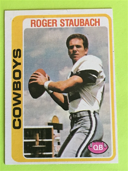 ROGER STAUBACH 1977 TOPPS ~ PURCELL HS GRAD