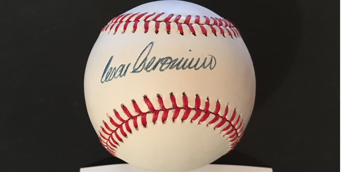CESAR GERONIMO MOELLER SIGNED on $25 BALL Show Tix