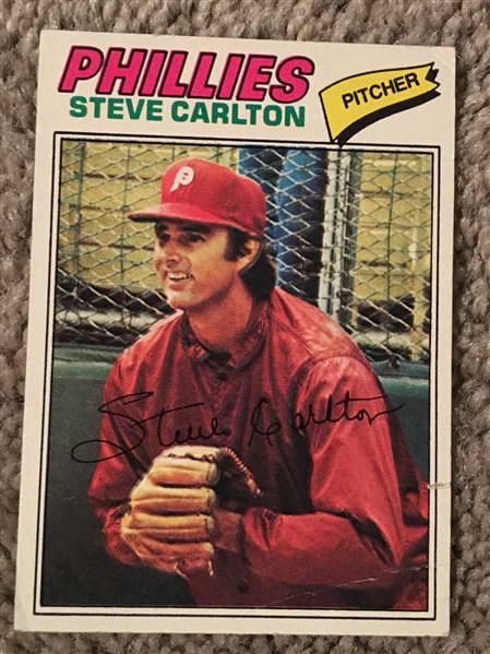 STEVE CARLTON 1977 TOPPS (Crease) 