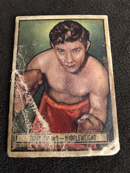 1951 Topps Ringside Boxing TONY JANIRO