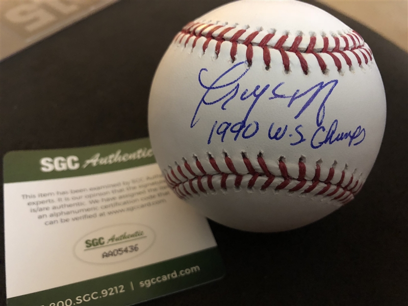 TERRY MCGRIFF Signed & Inscribed MLB Ball SGC