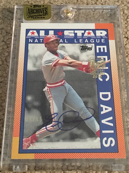 ERIC DAVIS AUTO ARCHIVES SEALED ALL STAR TOPPS 