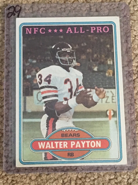WALTER PAYTON 1980 TOPPS 
