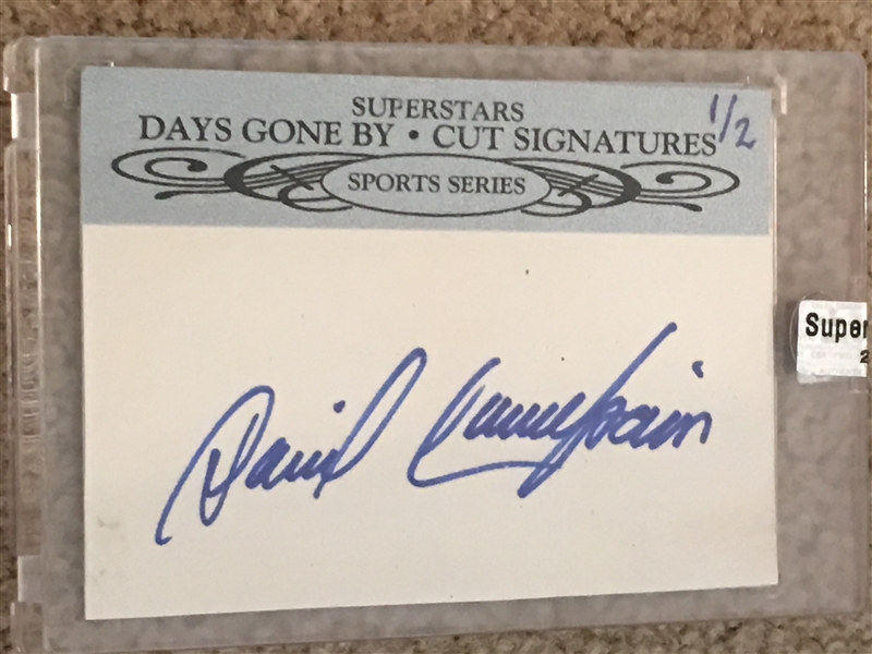 DAVID CONCEPCION DAYS GOEN BY CUT AUTO SEALED JSA COA 1 of only 2 Made REDS