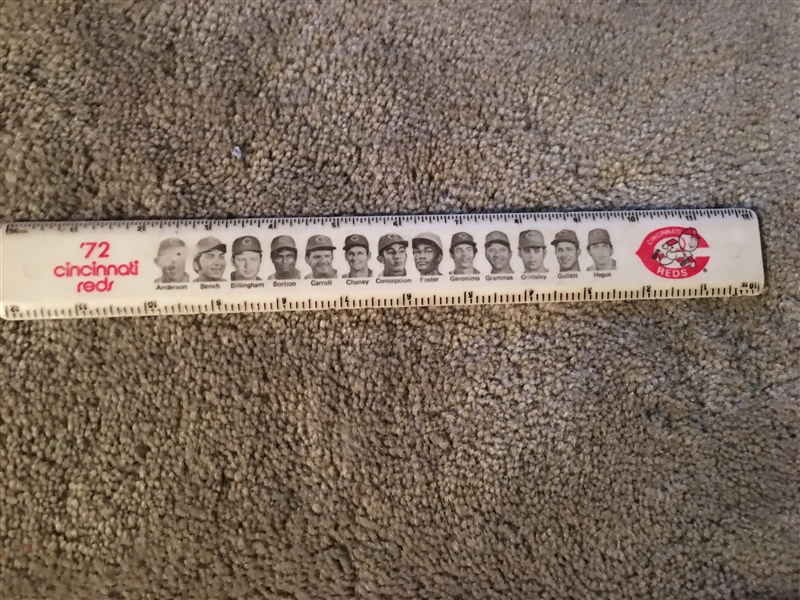 1972 VINTAGE REDS RULER - ALMOST 50 YEARS OLD .. Really Nice !!! Bench Rose + More