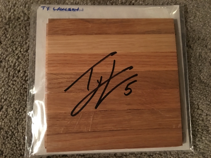 TY LAWSON SIGNED FLOOR BOARD 