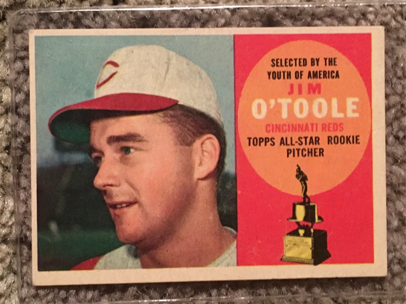JIM OTOOLE REDS 1960 TOPPS #325 ROOKIE 