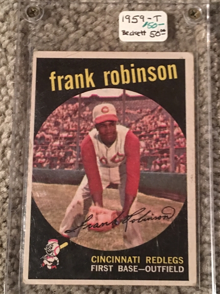 FRANK ROBINSON 1959 TOPPS #435 Bk $50- $150.00 In my first pack of cards i Bought