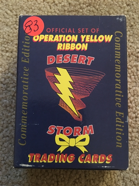 OPERATION DESERT STORM BOXED 60 CARD SET .. GEM MINT CARDS 