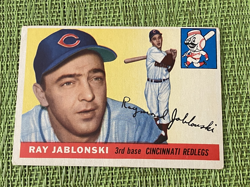 1955 Topps RAY JABLONSKI REDS #56