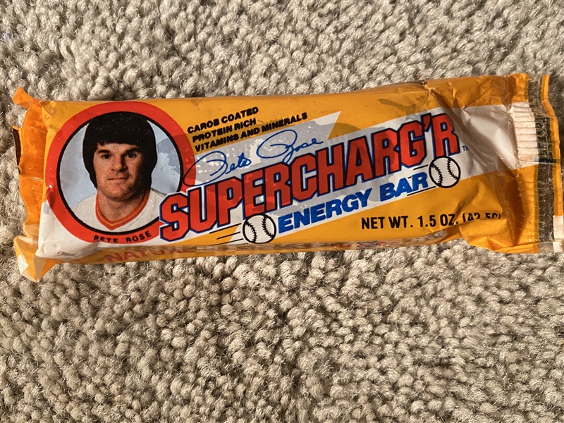 PETE ROSE SUPER ENERGY BAR - NEVER OPENED .. MINT CONDITION 