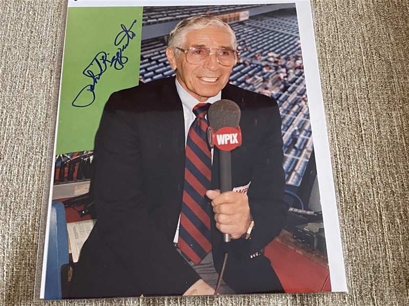 PHIL RIZZUTO Signed 8x10 HOLY COW