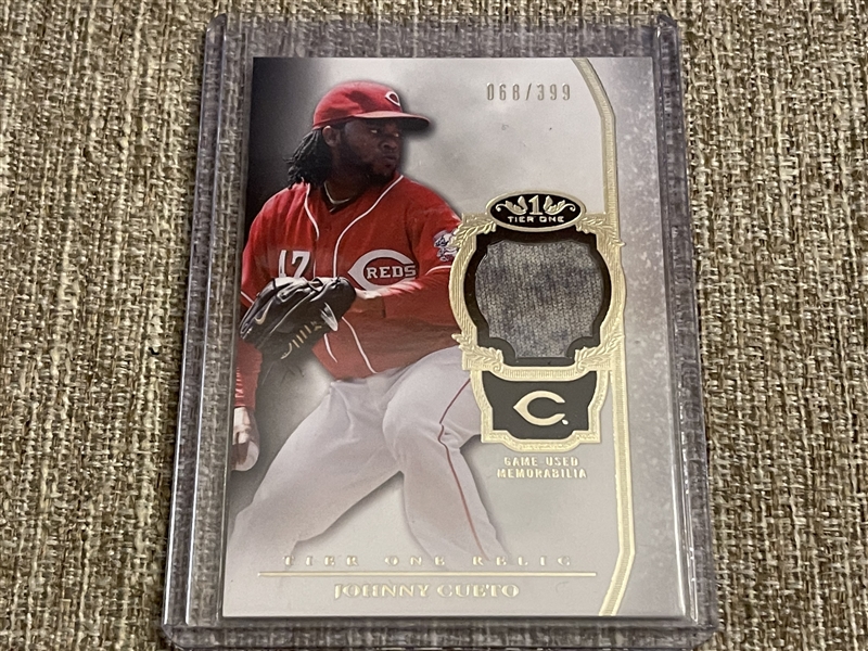 2013 Topps Tier One JOHNNY CUETO JERSEY /399