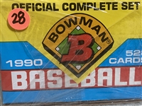1990 BOWMAN BASEBALL FACTORY SEALED SET -- NICEST ON THE PLANET 