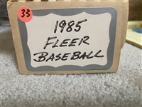 1985 FLEER GEM MINT COMPLETE BASEBALL SET ---PUCKETT and CLEMENS ROOKIES 