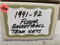 (16) 1991/92 FLEER BASKETBALL TEAM SETS 