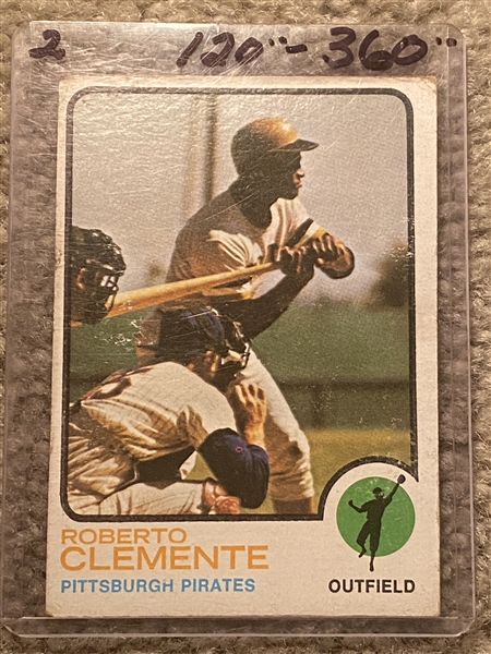 1973 TOPPS ROBERTO CLEMENTE #50 "The Great One" Books $120.00- $360.00