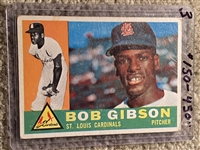 THIS AUCTION - PARTIAL 1960T SET BREAK #73 BOB GIBSON $450.00 / $150.00