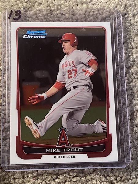 MIKE TROUT 2020 TOPPS BOWMAN CHROME #157 STUNNING !!