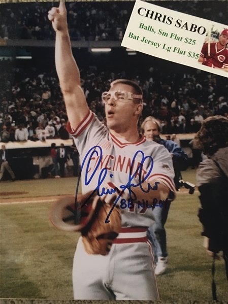 CHRIS SABO MOELLER SIGNED 8x10 PHOTO Bold Beauty with SHOW TICKET