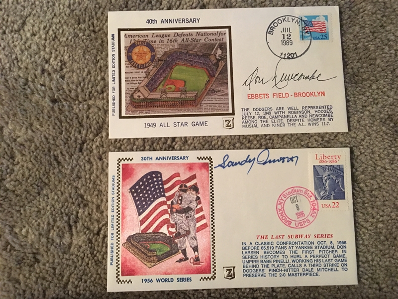 Lot of 2 SIGNED FIRST DAY COVERS with STAMPS