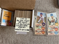 Approx 300 1968 Topps Baseball with 31 HIGH NUMBERS Over Half Set!