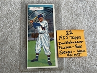 1955 Topps Doubleheader ROY SIEVERS & REDS ART FOWLER
