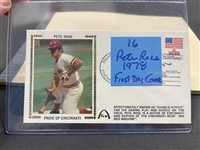 PETE ROSE First Day Cover Envelope