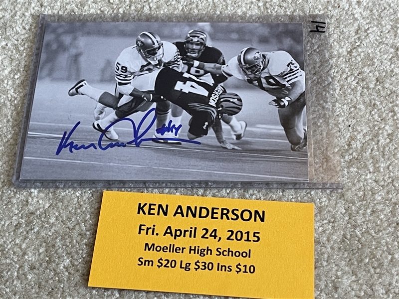 KEN ANDERSON SIGNED 4X6 PHOTO