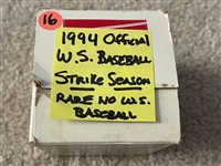 1994 Official World Series Baseball STRIKE SEASON NO WS