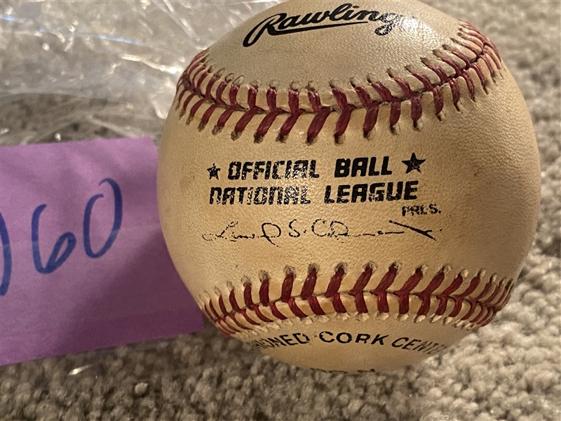 NICE VINTAGE UNSIGNED NATL LG BASEBALL Great For Autos at Moeller