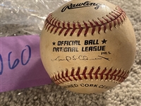 NICE VINTAGE UNSIGNED NATL LG BASEBALL Great For Autos at Moeller